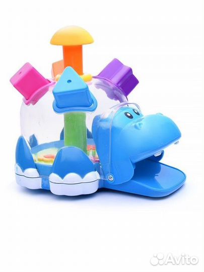 Развивающие игрушки бегемотик Юла-сортер