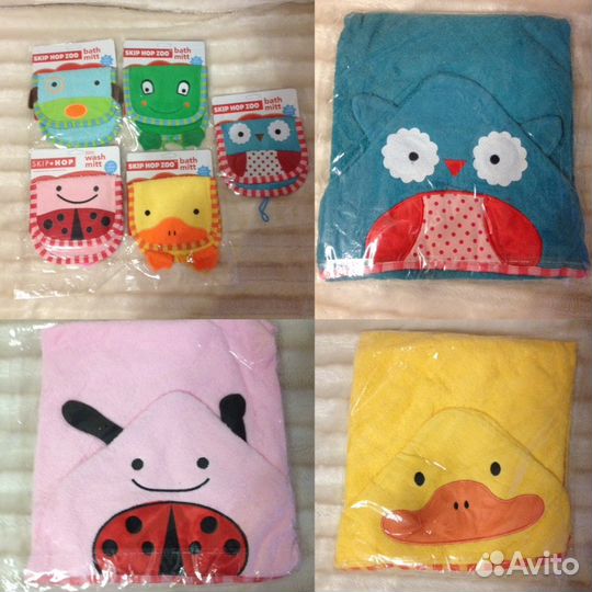 Полотенце + мочалка-варежка Skip Hop Zoo