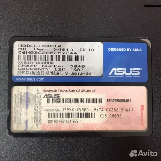 Ноутбук Asus x401a (45391)