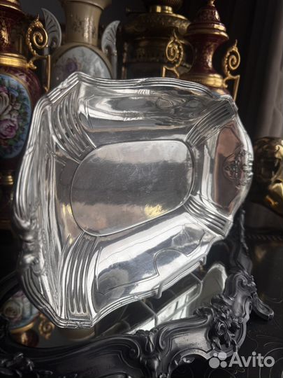 Ваза для фруктов антиквариат Франция Gallia