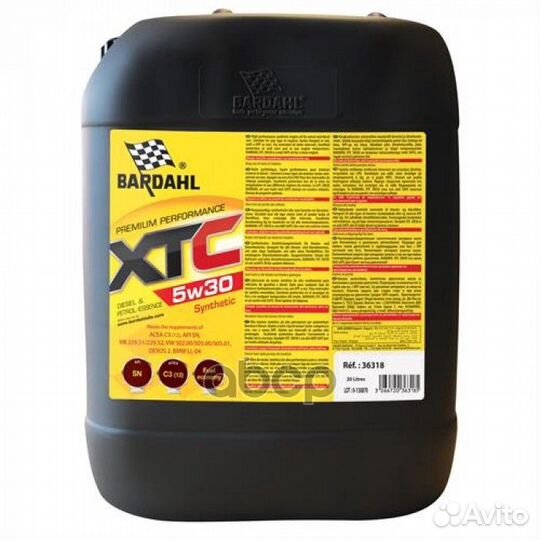 5W30 XTC SN 20L (синт. моторное масло) acea C3