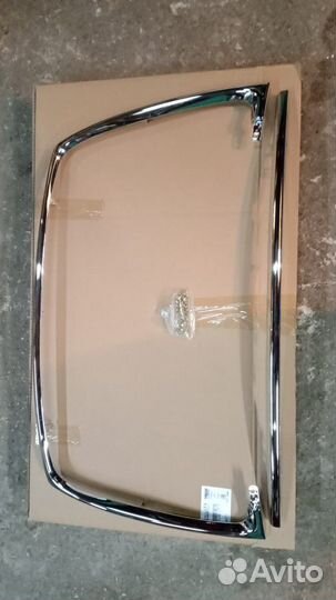 Накладка бампера хром Митсубиси Аутлендер XL