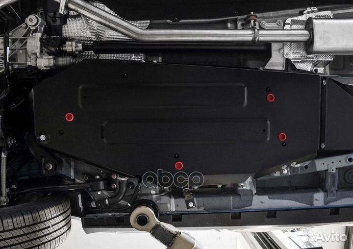 Защита топливного бака комплект крепежа Сталь