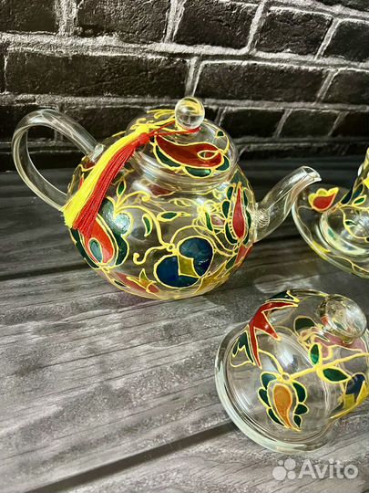 Эксклюзивный чайный сервиз ручной росписи