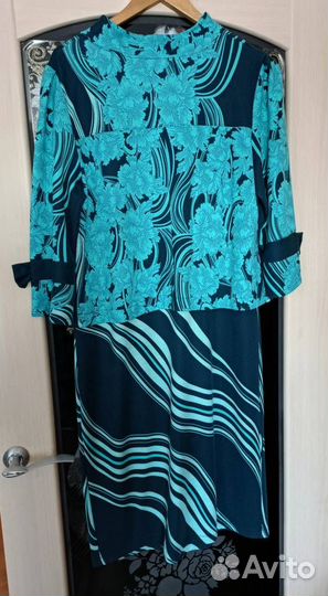 Платье- костюм повседневное, размер 54