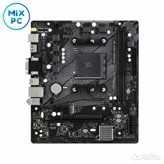 Материнская плата AM4 AsRock B550M-HVS SE