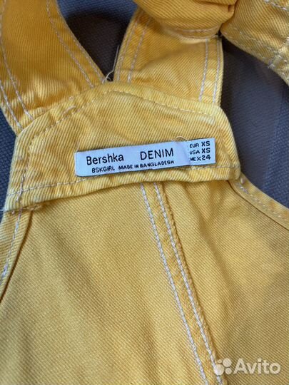 Джинсовый сарафан bershka