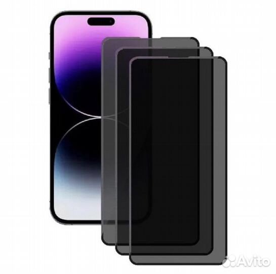 Стекло антишпион на iPhone 14 pro max