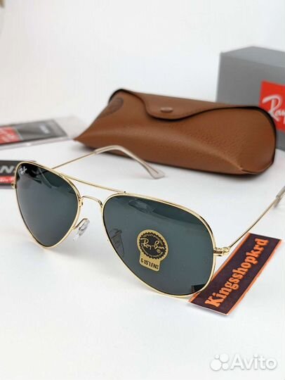 Очки Ray Ban Aviator Gold