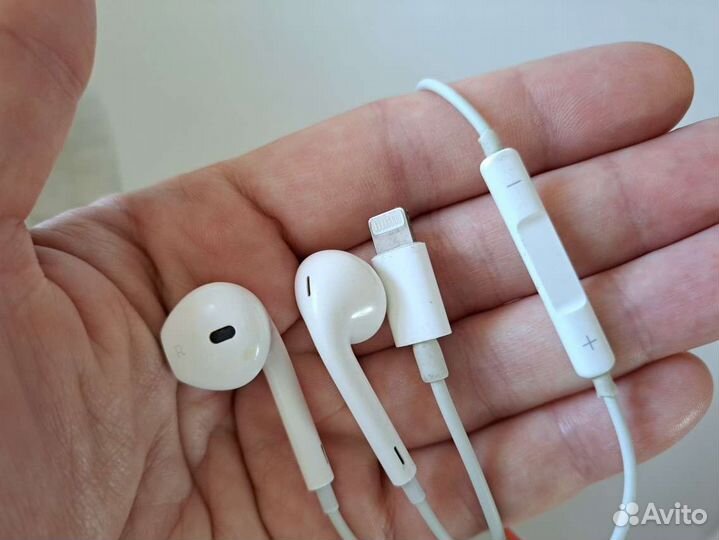 Наушники Apple проводные, повреждён провод