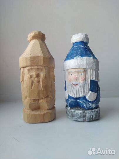 Игрушка Дед Мороз из дерева