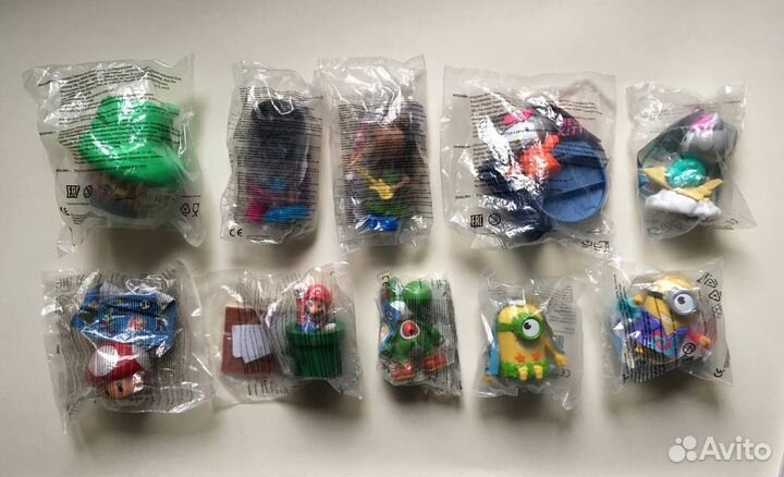 Игрушки в упаковке Макдональдс старые серии из 90х