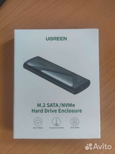 Внешний корпус для ssd m2 UGreen 10Gbps NVMe/sata