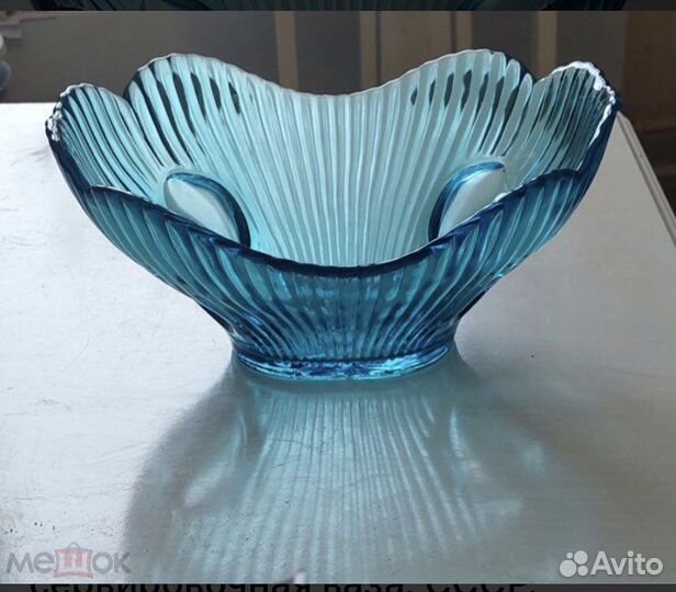 Ваза для фруктов Купоросное стекло