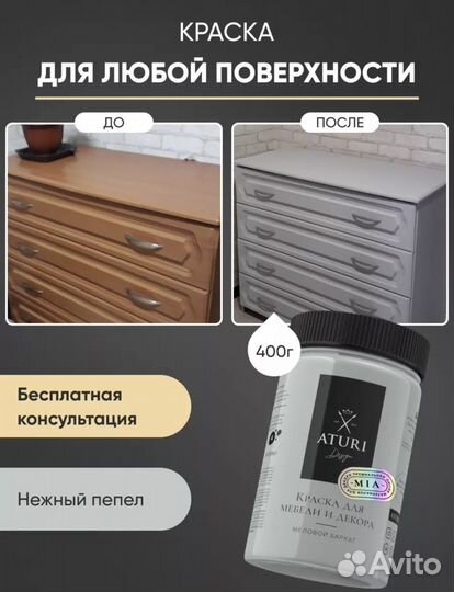 Краска для мебели Aturi для любой поверхности