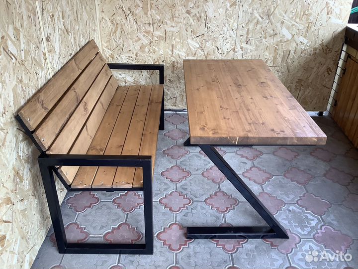 Садовая мебель в стиле лофт