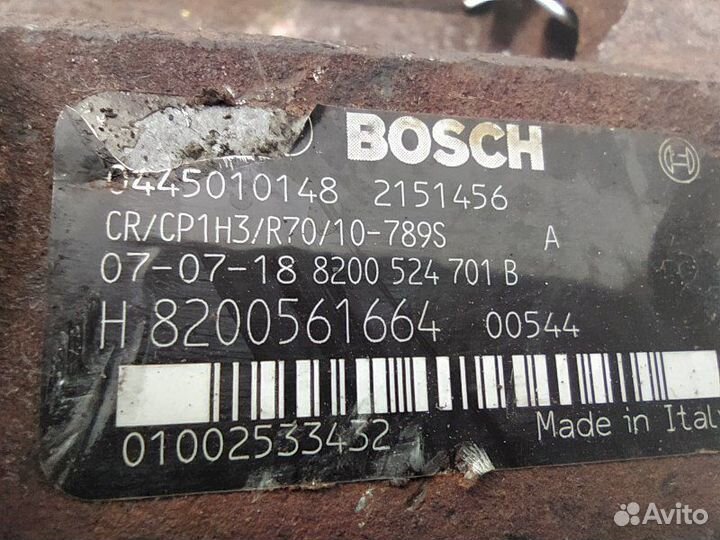 Тнвд 0445010148 Renault Megane 3 (2009-2016)