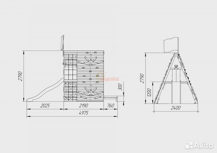 Спортивный домик Савушка База-3 (милитари)