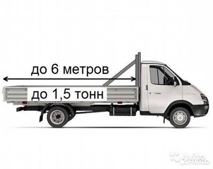 Грузоперевозки доставка газель 6 метров открытая