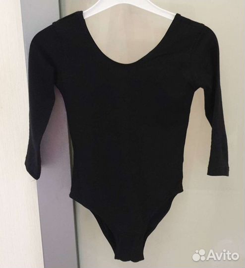 Гимнастичекий черный купальник 122/128