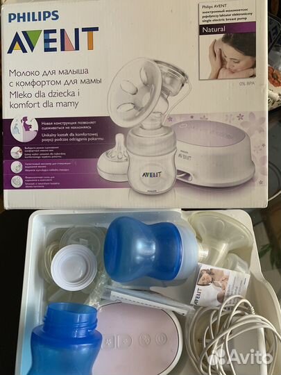 Набор Philips Avent молокоотсос+подогреватель