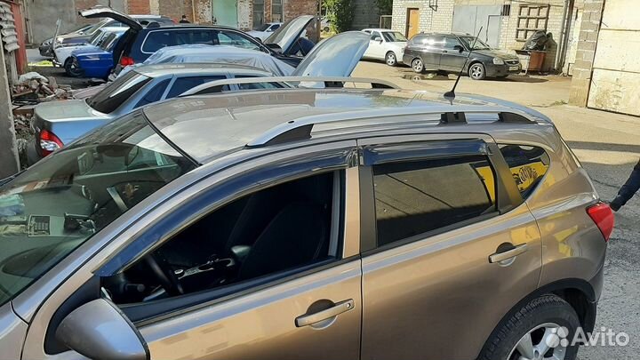 Рейлинги на крышу Nissan Qashqai, серые