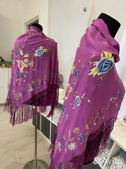 Шаль монтон шелк