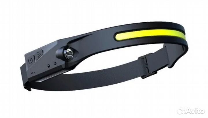 Налобный фонарь с сенсорным датчиком включения