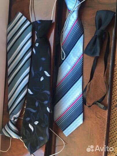 Галстуки взрослые и детские, бабочка