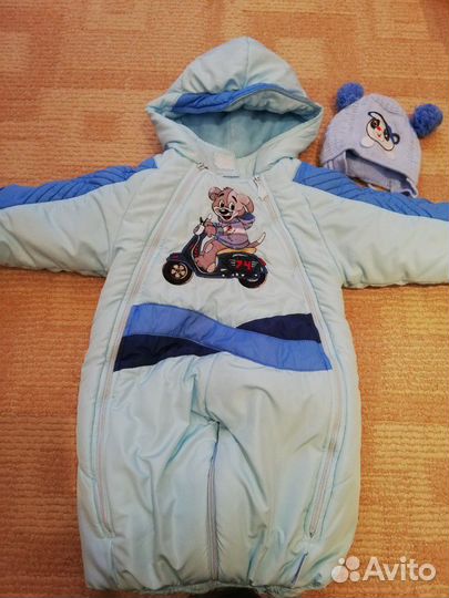 Комбинезон зимний-трансформер, 74 размер
