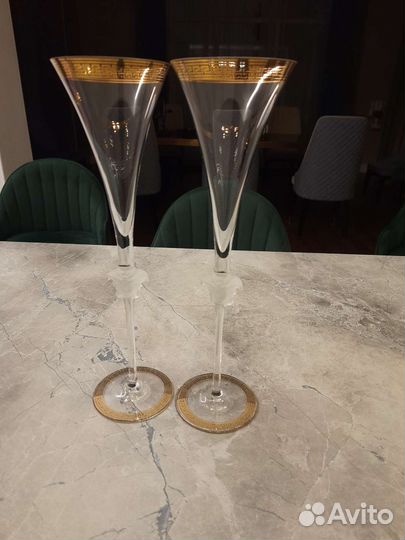 Бокалы для вина новые Versace