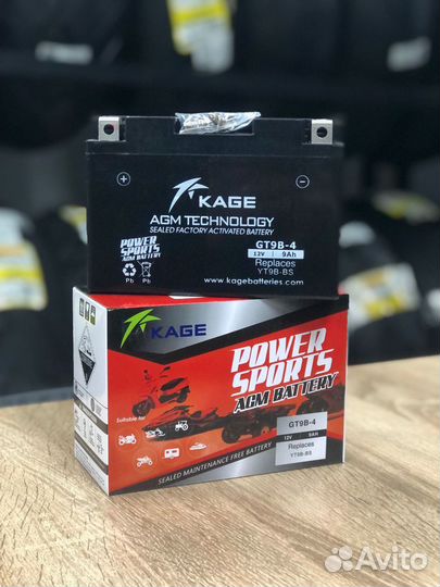Аккумулятор мото AGM kage YT9B