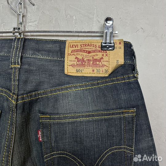 Джинсы Levis 501 Straight Leg Button Fly Оригинал