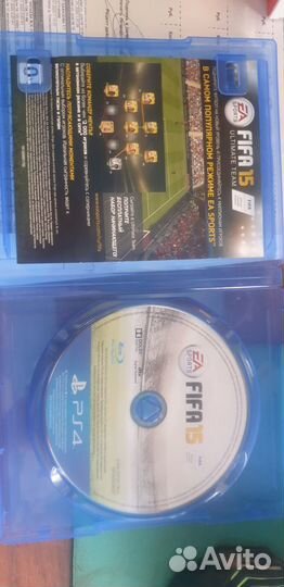 Обменяю диски PS 4 fifa 14,15