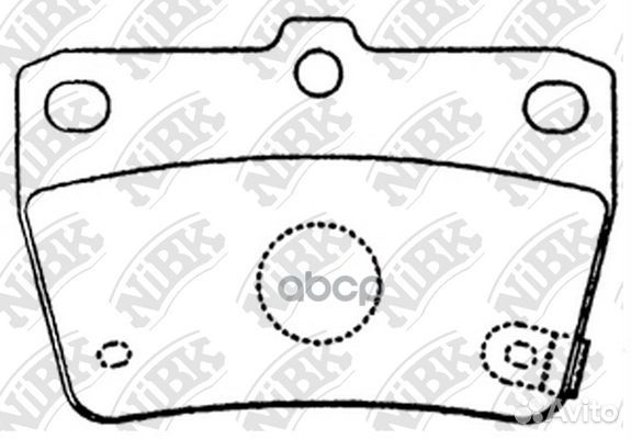 Колодки тормозные дисковые задние PN1424 NiBK