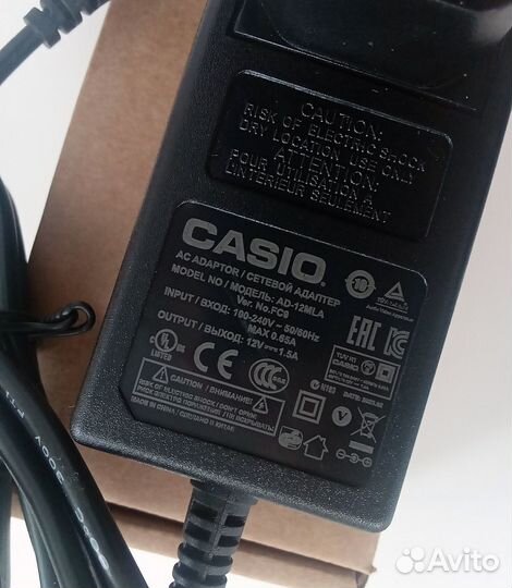 Блок питания пианино Casio PX-100, PX-110, PX-120