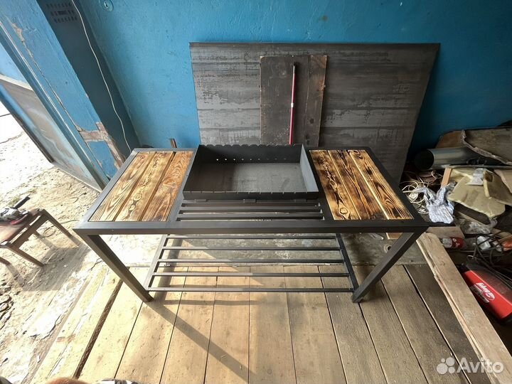 Мангал в стиле лофт