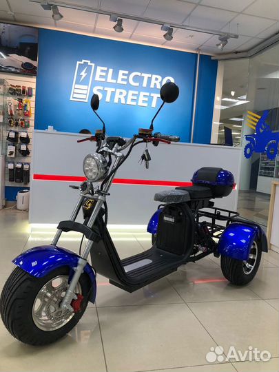 Трехколесный электроскутер Citycoco Trike GT X11