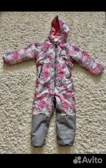 Зимний комбинезон для девочки р 116 122