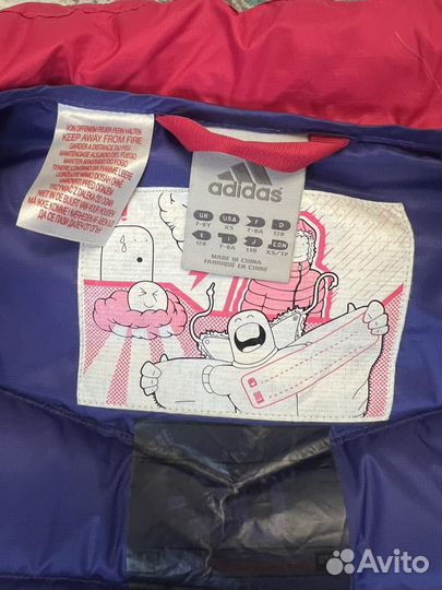 Куртка adidas для девочки 128-134