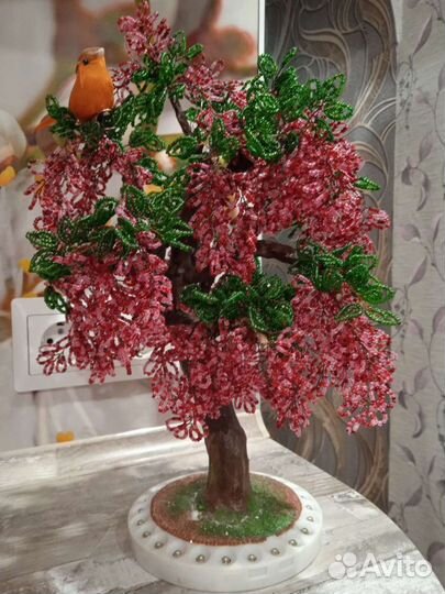 Деревья и цветы из бисера