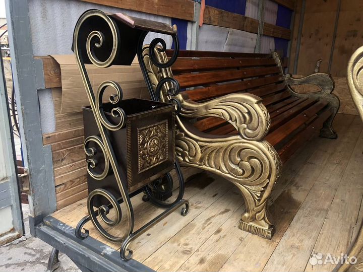 Скамейка уличная садовая парковая