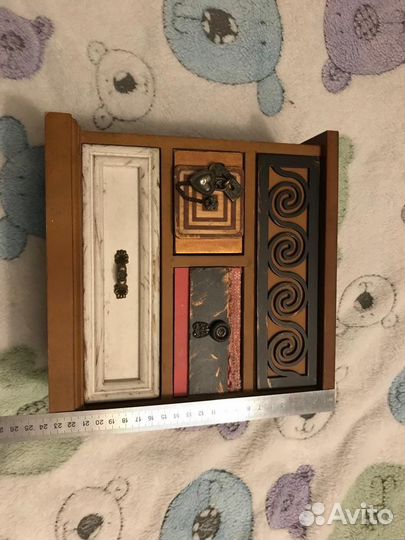 Винтажная шкатулка с зеркалом