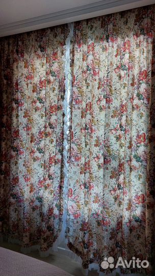 Комплект шторы и тюль 3 м. высотой