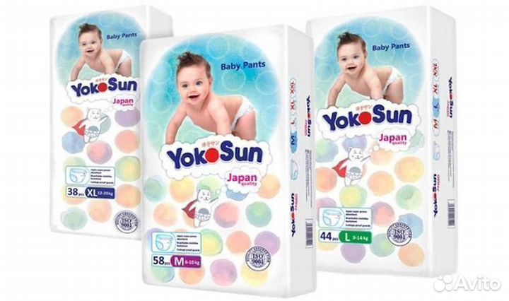 Подгузники и трусики Yokosun