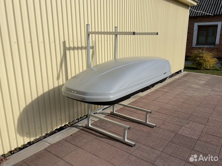 Автобокс Voyage 670л 235см цвет Серый матовый