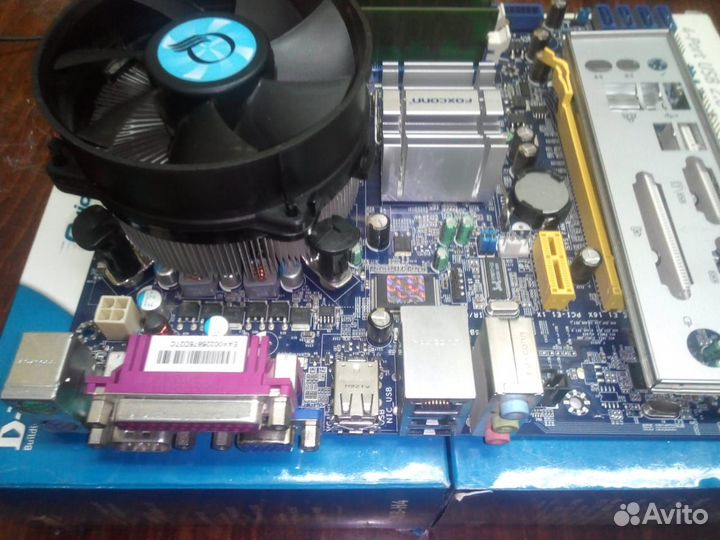 Комплект Foxconn g31mxp+процессор+озу