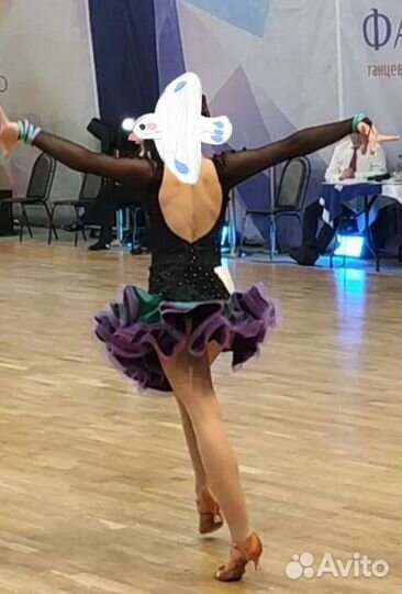 Платье для бальных танцев латина ю1