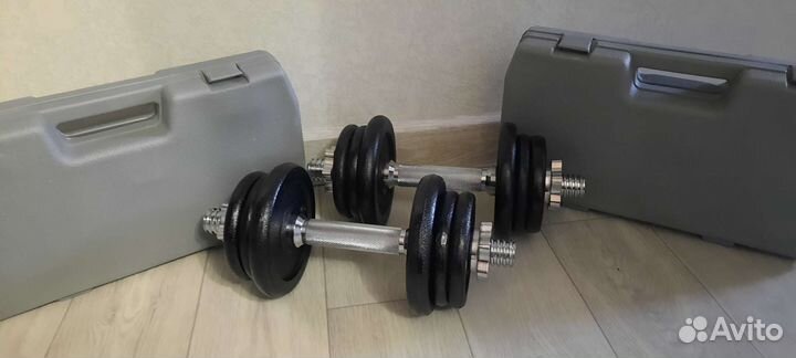 Гантели по 10 кг Новые в кейсах