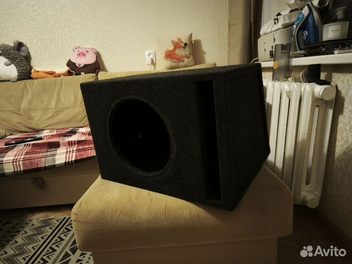 Короб для сабвуфера 12, фи-щель
